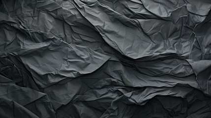 crumpled dark gray paper