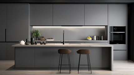 cabinets gray background