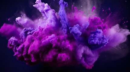 frame purple powder explosion