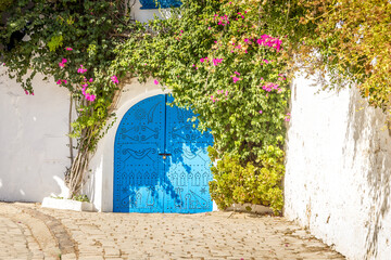 The village of Sidi Bou Said, Carthage, Tunisia