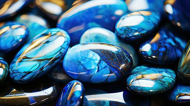 stone blue opal