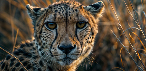 Fototapeta premium portrait of a cheetah