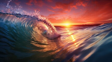 ocean sun wave