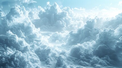 Fototapeta premium The sky is filled with clouds, creating a sense of vastness and openness