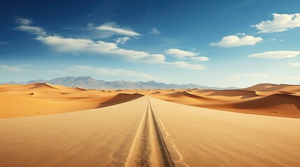 landscape golden road