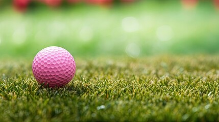 Naklejka premium color golf pink