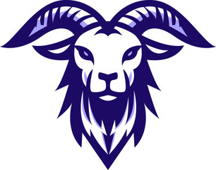 goat head logo vector