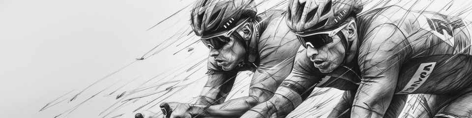 Illustration cyclist - Illustration Radrennfahrer