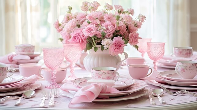 decorations pink invite