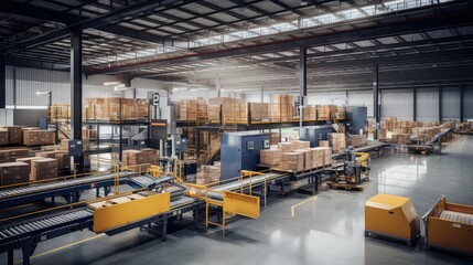 Fototapeta premium logistics warehouse technology