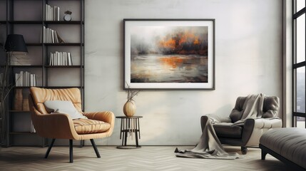 wooden blurred interior home frame
