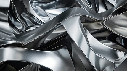 contemporary abstract silver