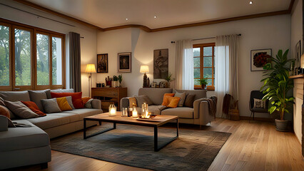 Fototapeta premium modern living room