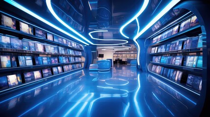 high blue library - Powered by Adobe
