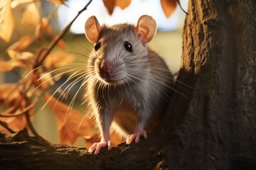 Swift Small brown rat. Studio small wild. Generate AI