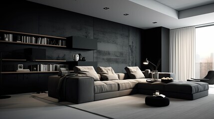 design black to grey gradient