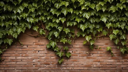 green light brown brick wall