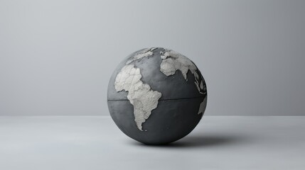 Fototapeta premium geography globe gray