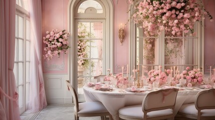 Fototapeta premium painted pink layout
