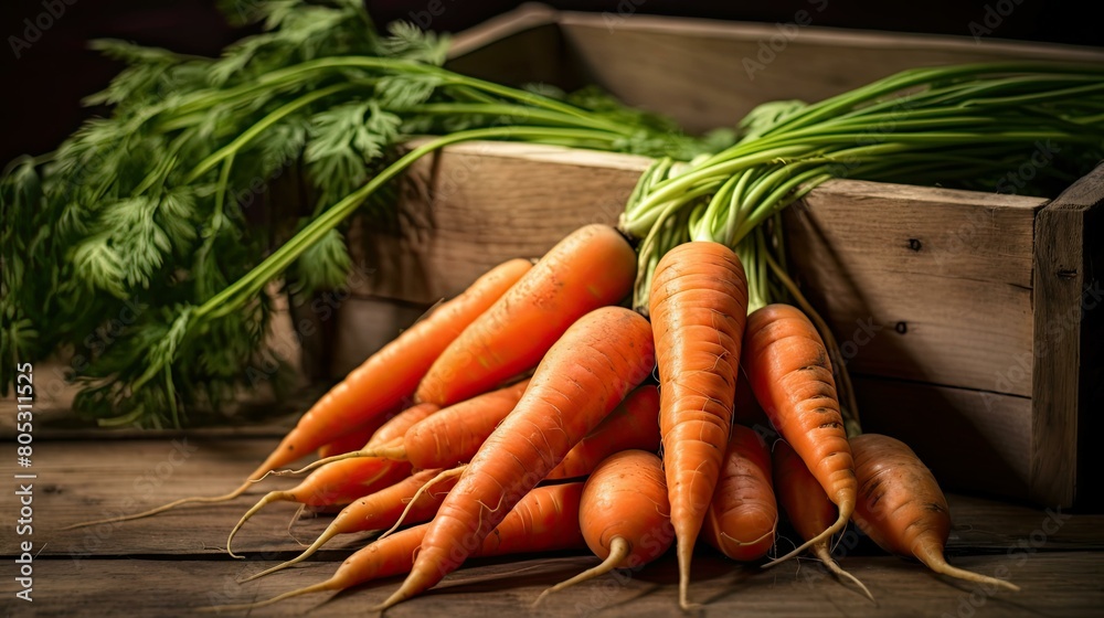 Poster up vegan carrot background