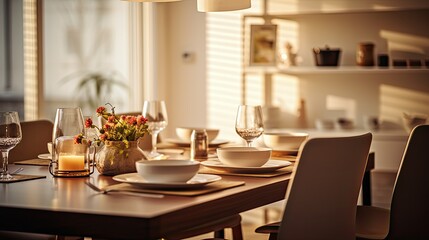 Fototapeta premium focus blurred simple interior