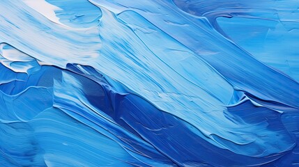 movement blue acrylic paint strokes
