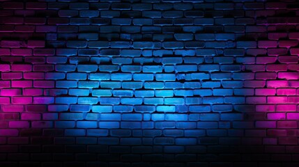 shades brick wall neon lights
