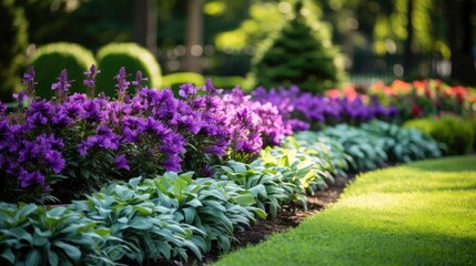 contrast purple green floral