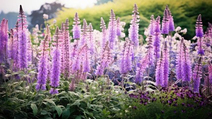 Obraz premium orchid purple flower border