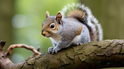 fluffy squirrel grey