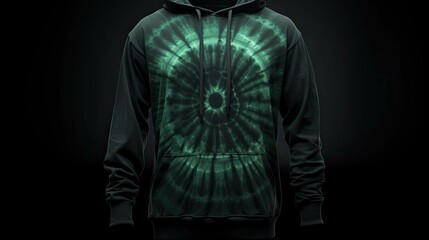 hoodie dark tie dye