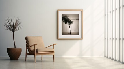 elegant light wood frame