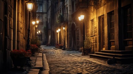 Obraz premium city lighting the way