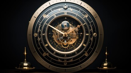 Fototapeta premium moon astronomical clock