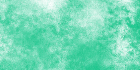 Mint background of smoke vape cumulus dramatic smoke loud.Neon misty fog effect smoke. watercolor mint cosmic background with distressed texture & grunge.liquid smoke rising neon cloudscape atmosphere