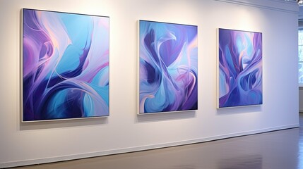 gallery blue and purple abstract