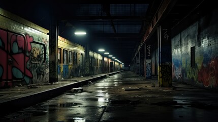 Fototapeta premium desolate dark places