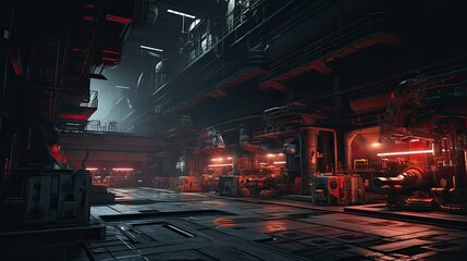 machinery factory Shipyard ship