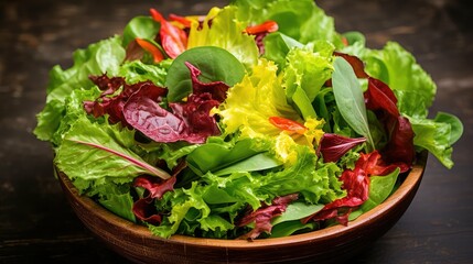 red leaves lettuce salad