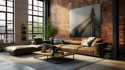 exposed modern condo interior