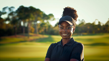 Black female Golf instructor 