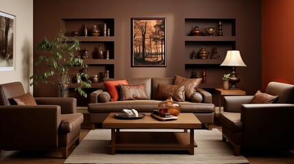 chocolate brown interior