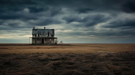 Obraz premium spooky dark house