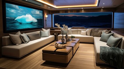 room luxury yacht interior
