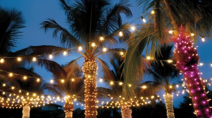 string palm tree christmas lights