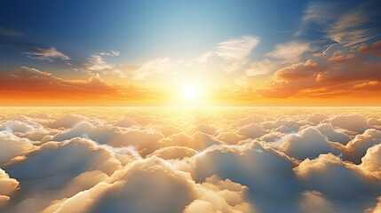 sky sun above clouds