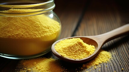 rustic yellow cornmeal