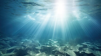 underwater light beam texture