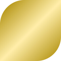 Abstract Shape of Elegant and Exclusive Decorative Ornament with Gold Shades