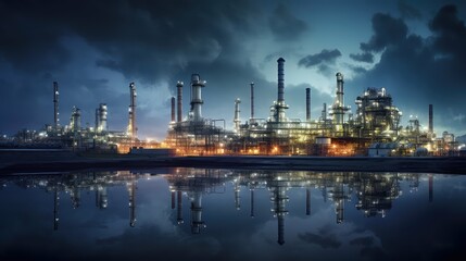 Obraz premium reservoir oil and gas tech